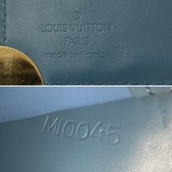 LOUIS VUITTON Louis Vuitton Compact Zip Suhali M91829 Bi-fold Wallet Leather Blue Women's F4106411