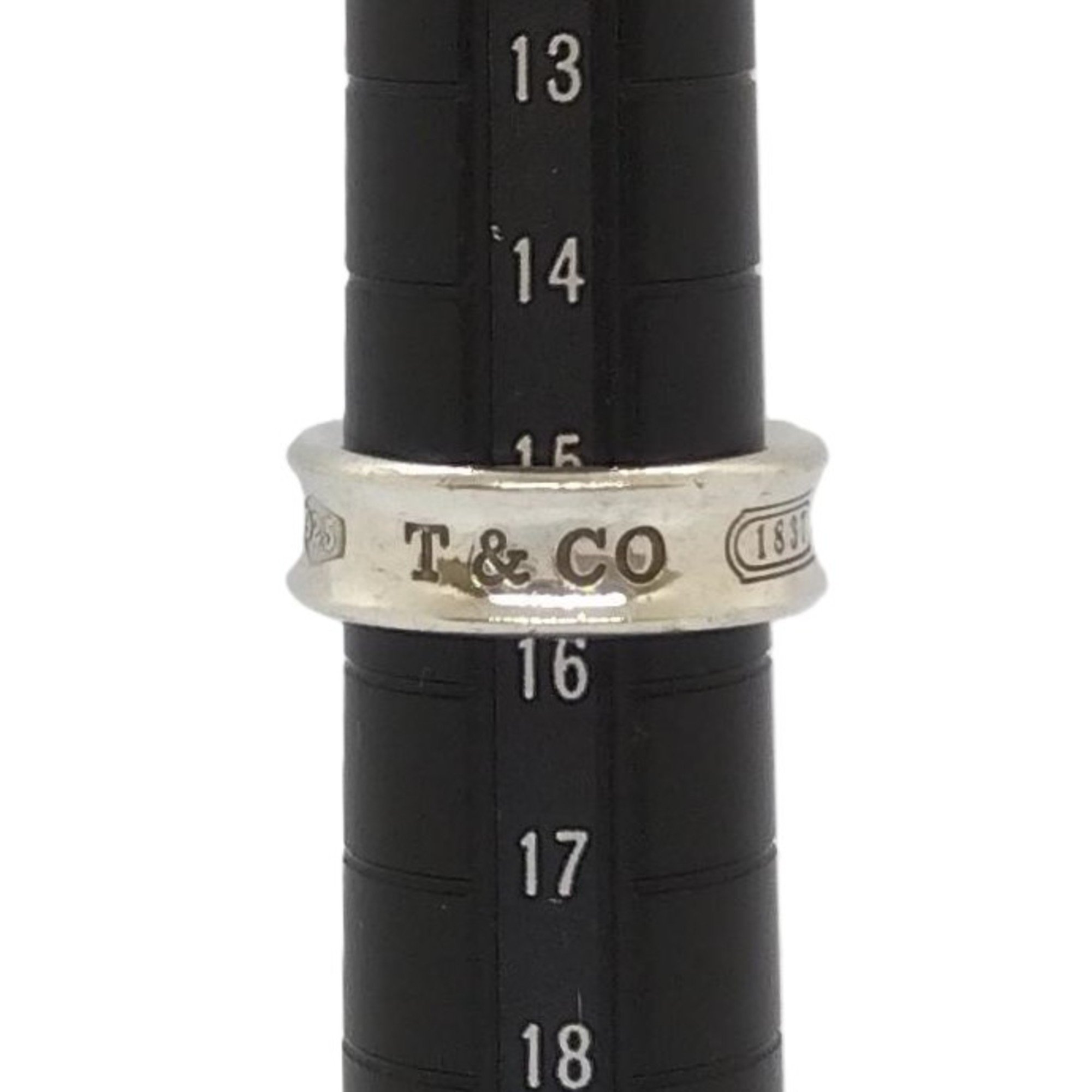 Tiffany & Co. 1837 Narrow Ring, Size 15.5, SV925 Silver, 1997