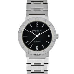 BVLGARI BB33SS Date Watch Automatic Black Dial SS Men's