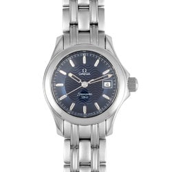 OMEGA 2581.81 Seamaster 120M Watch Quartz Navy Dial Ladies