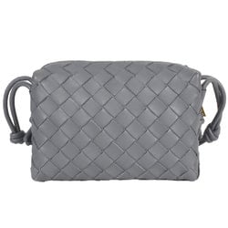 BOTTEGA VENETA Loop Camera Bag Shoulder Leather Grey