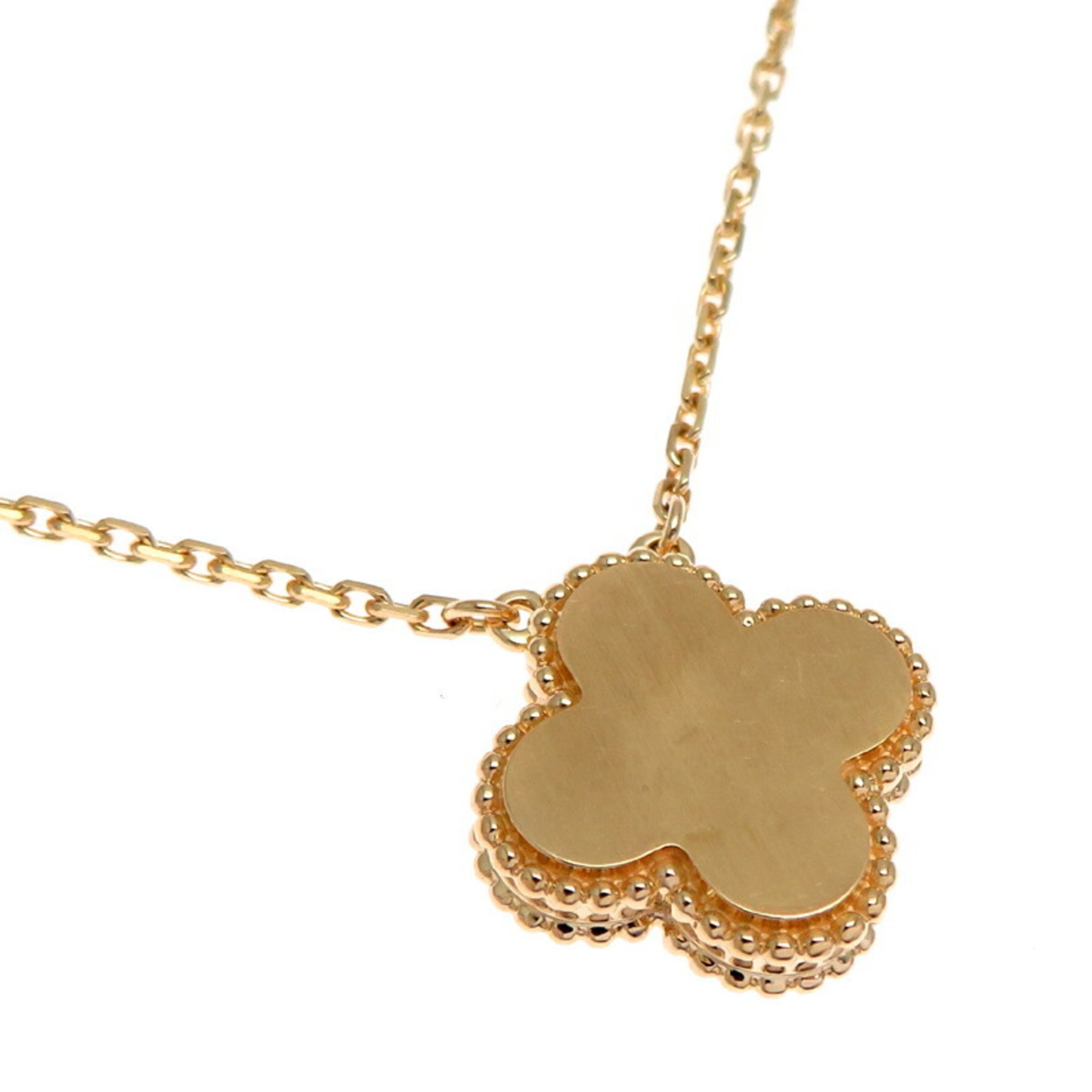 Van Cleef & Arpels 2018 Holiday Limited Edition Alhambra Women's Necklace VCARP2R700 750 Yellow Gold