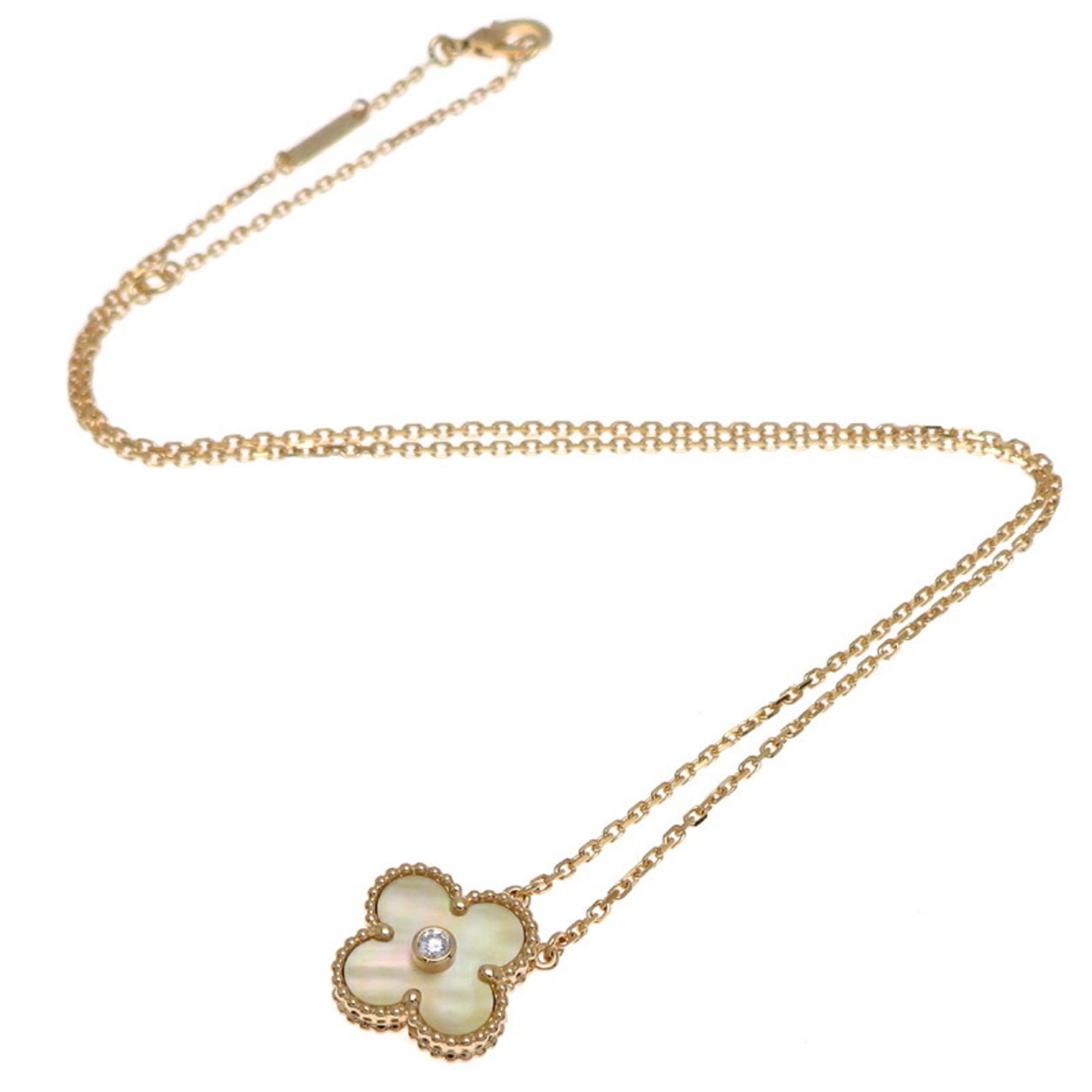 Van Cleef & Arpels 2018 Holiday Limited Edition Alhambra Women's Necklace VCARP2R700 750 Yellow Gold