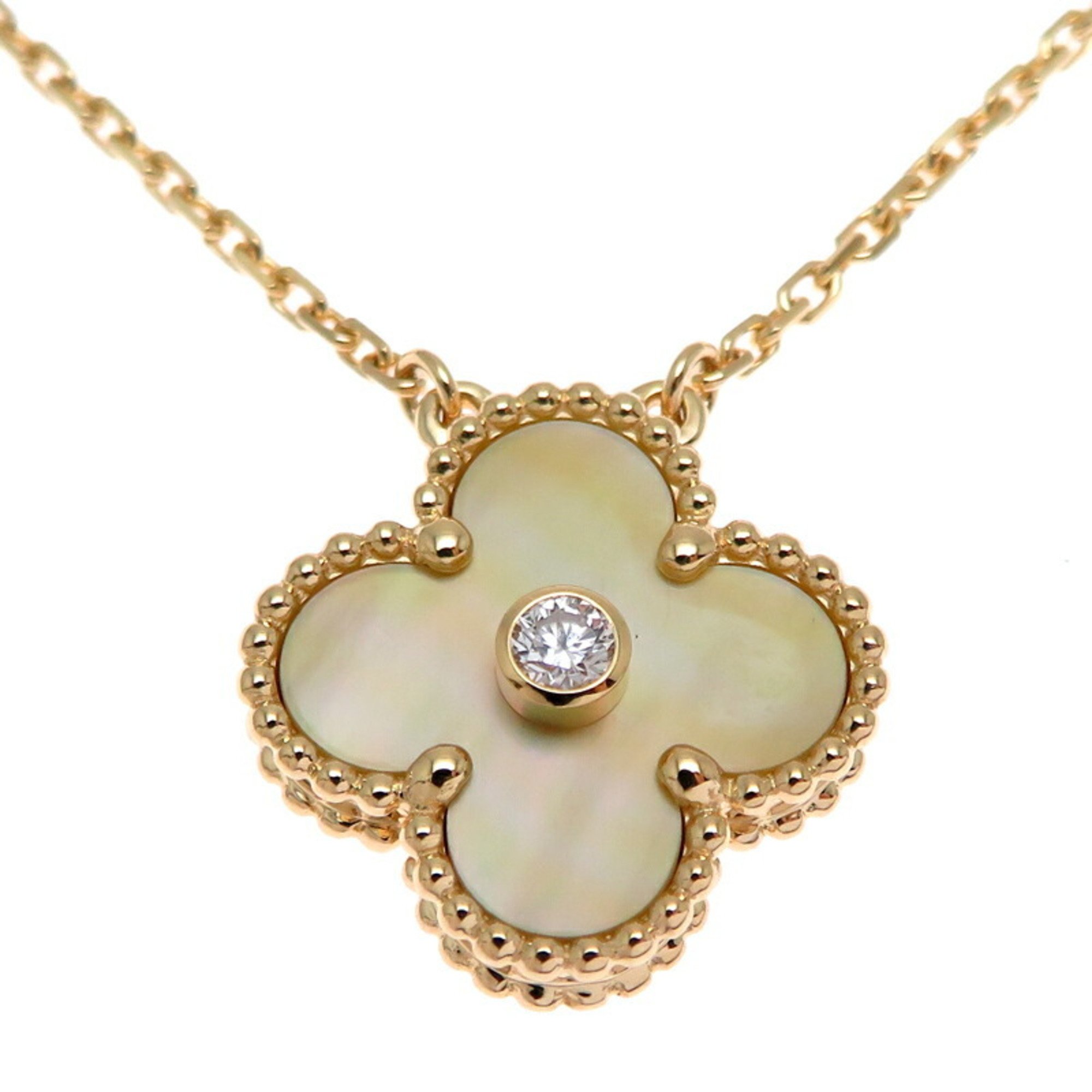 Van Cleef & Arpels 2018 Holiday Limited Edition Alhambra Women's Necklace VCARP2R700 750 Yellow Gold