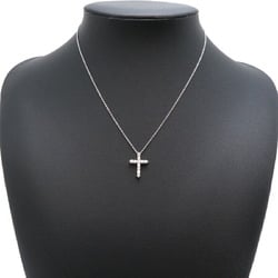 Tiffany Cross Diamond Women's Necklace Pt950 Platinum