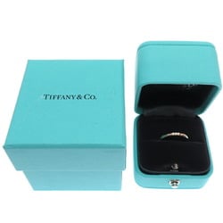 Tiffany 0.02ct Diamond Forever Wedding Band Women's Ring, 750 Pink Gold, Size 9