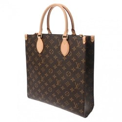 LOUIS VUITTON Louis Vuitton Monogram Sac Plat PM Brown M45848 Women's Canvas Tote Bag