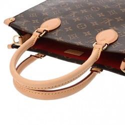 LOUIS VUITTON Louis Vuitton Monogram Sac Plat PM Brown M45848 Women's Canvas Tote Bag