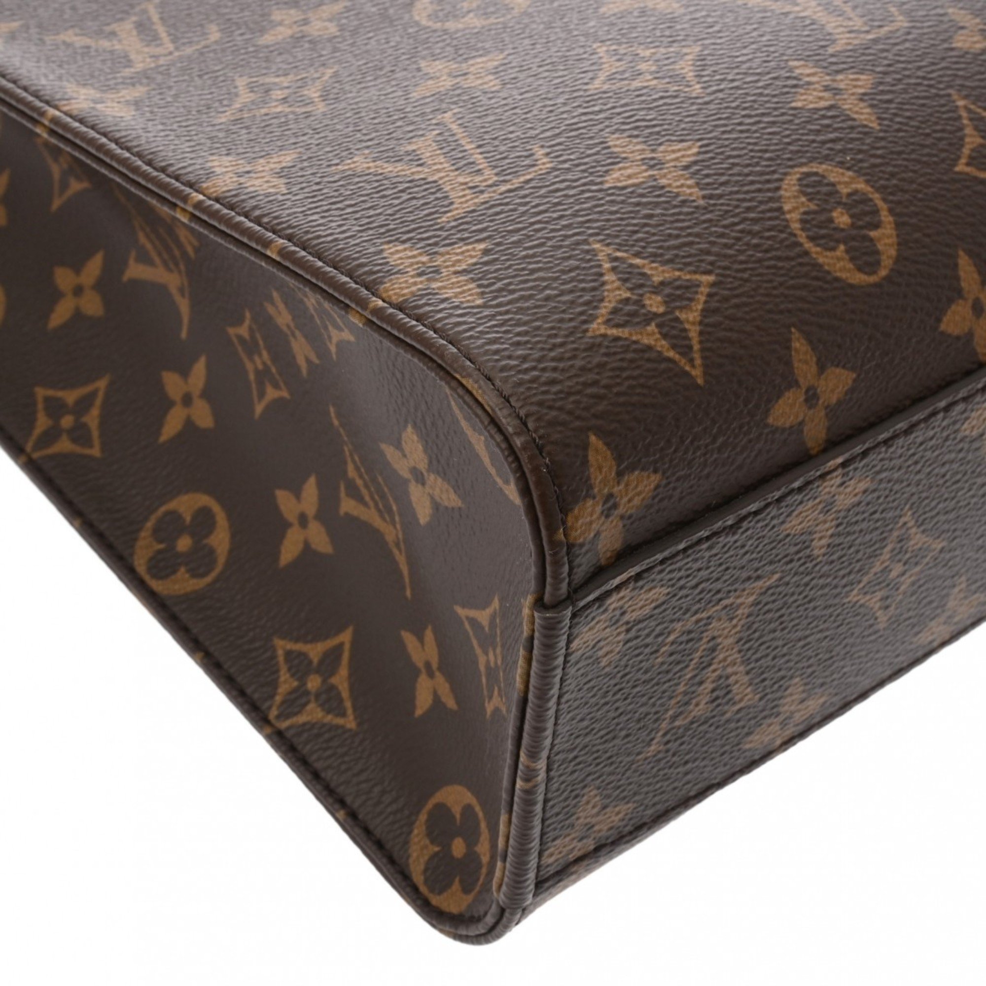 LOUIS VUITTON Louis Vuitton Monogram Sac Plat PM Brown M45848 Women's Canvas Tote Bag