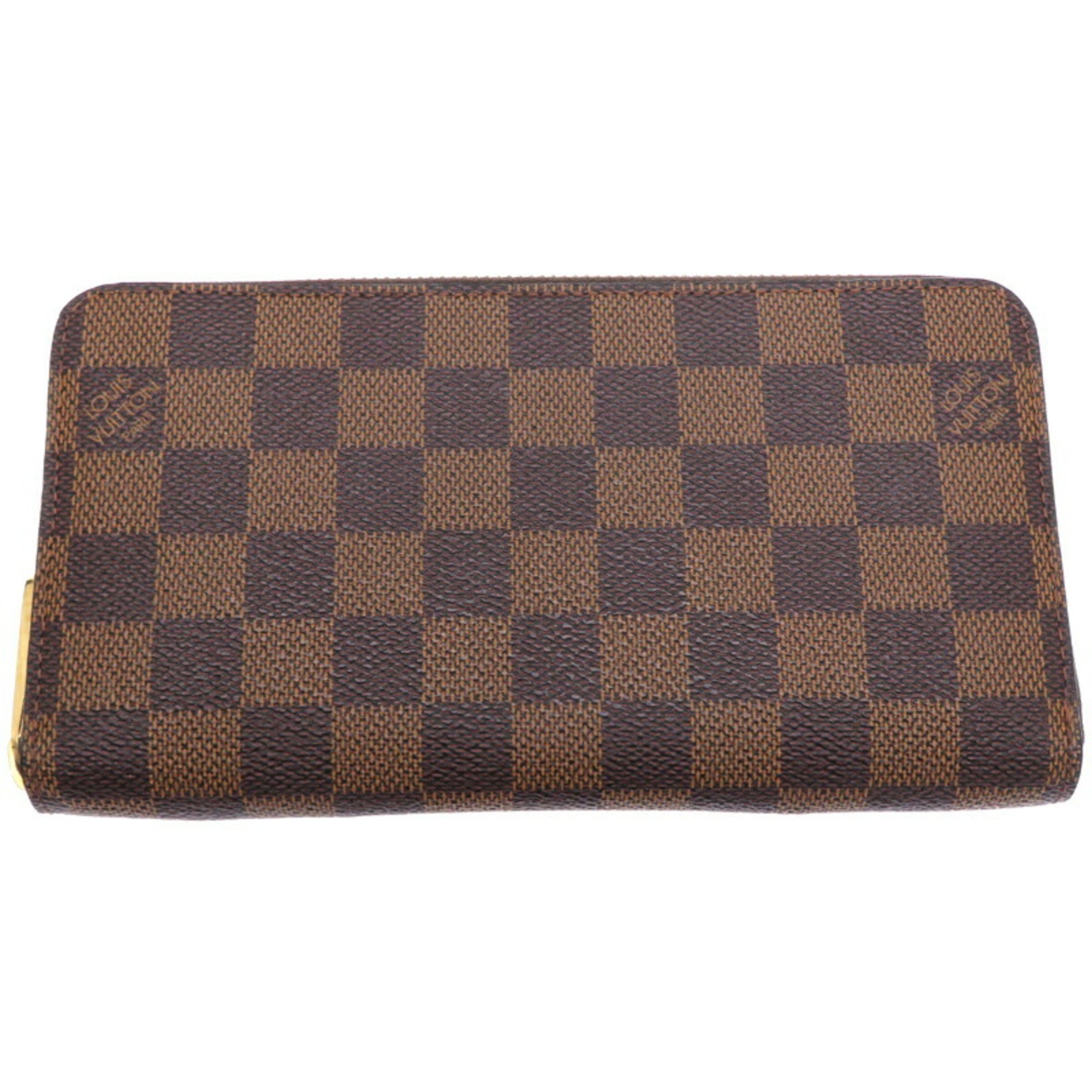 Louis Vuitton Zippy Wallet Women's and Men's Long N60015 Damier Brown