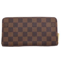 Louis Vuitton Zippy Wallet Women's and Men's Long N60015 Damier Brown