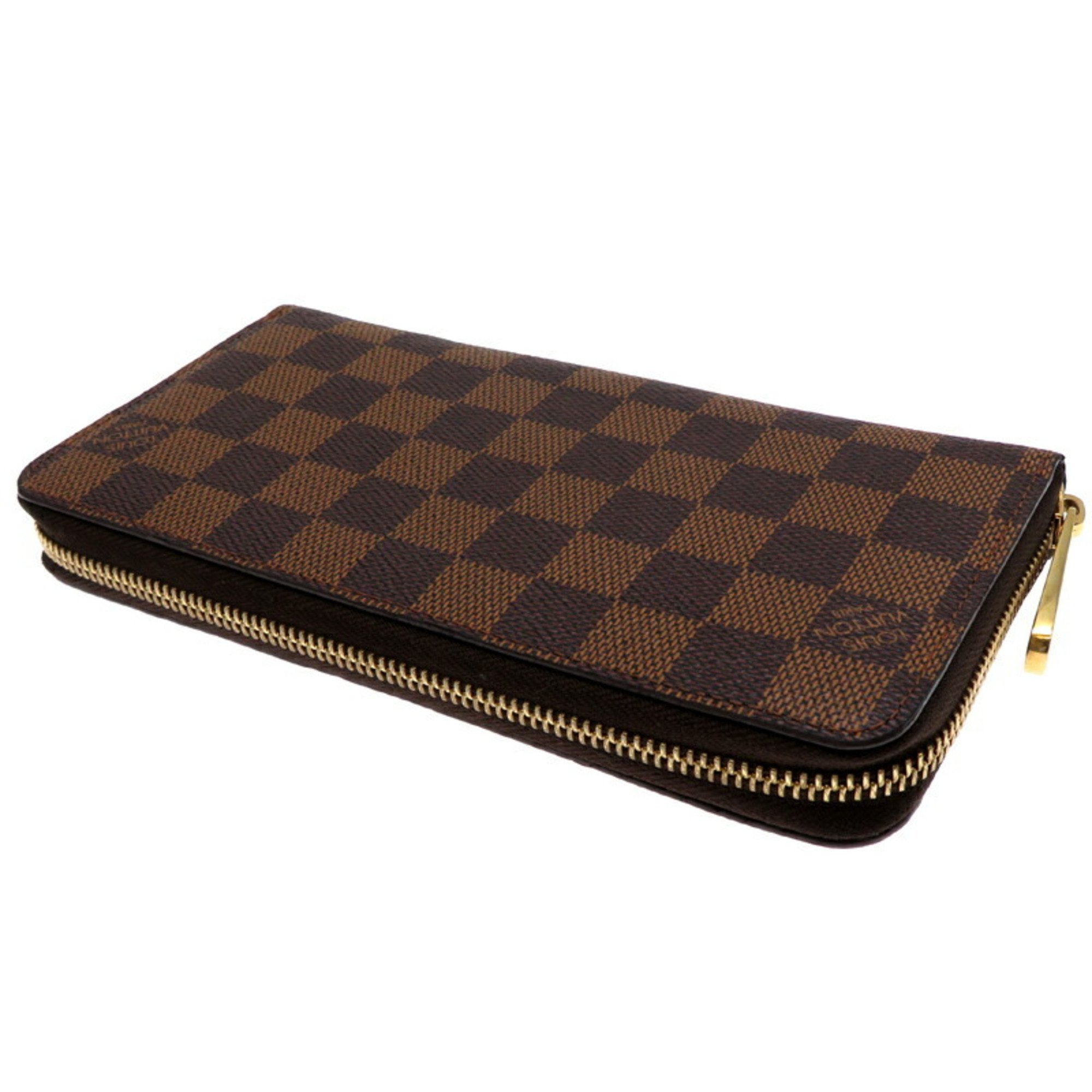 Louis Vuitton Zippy Wallet Women's and Men's Long N60015 Damier Brown