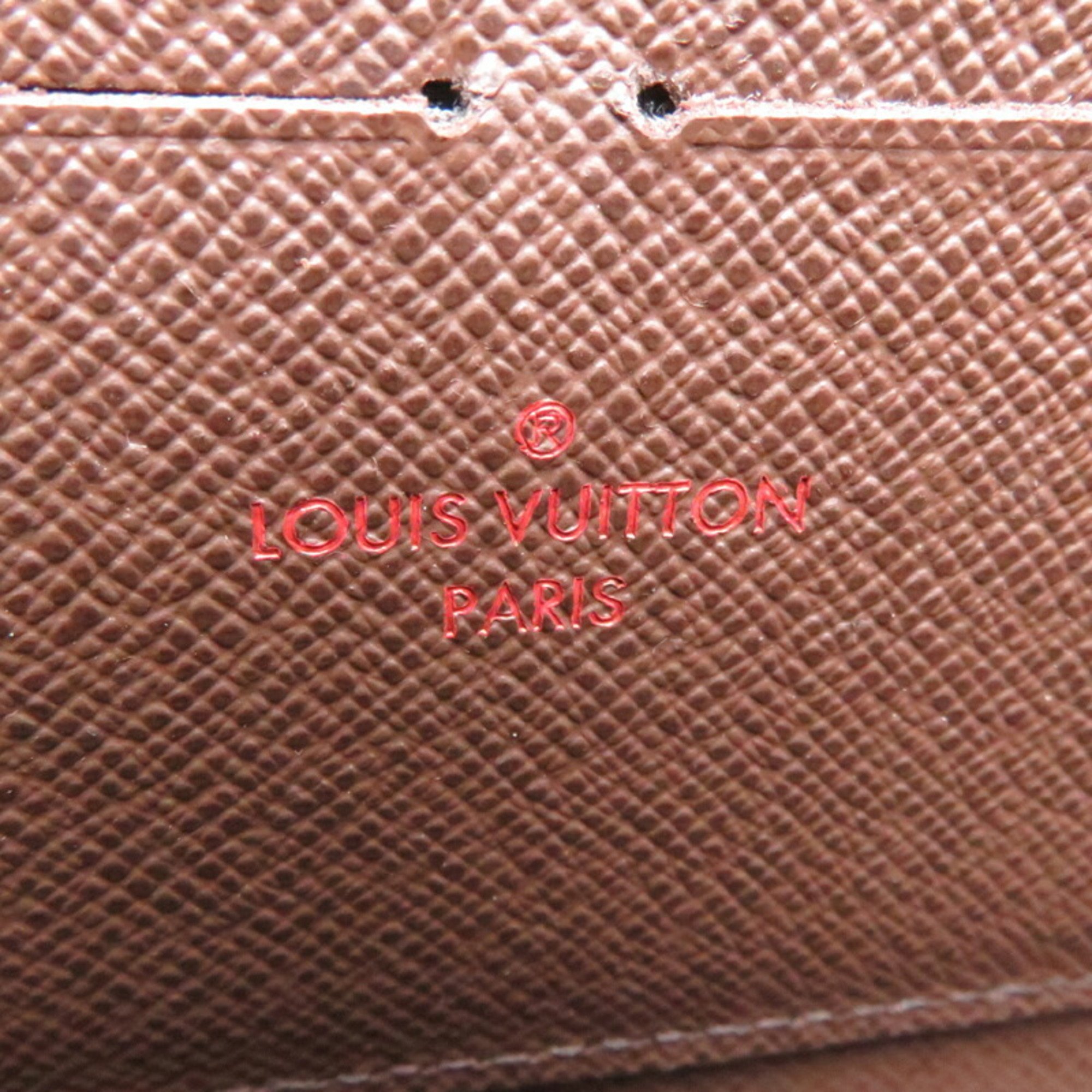 Louis Vuitton Zippy Wallet Women's and Men's Long N60015 Damier Brown