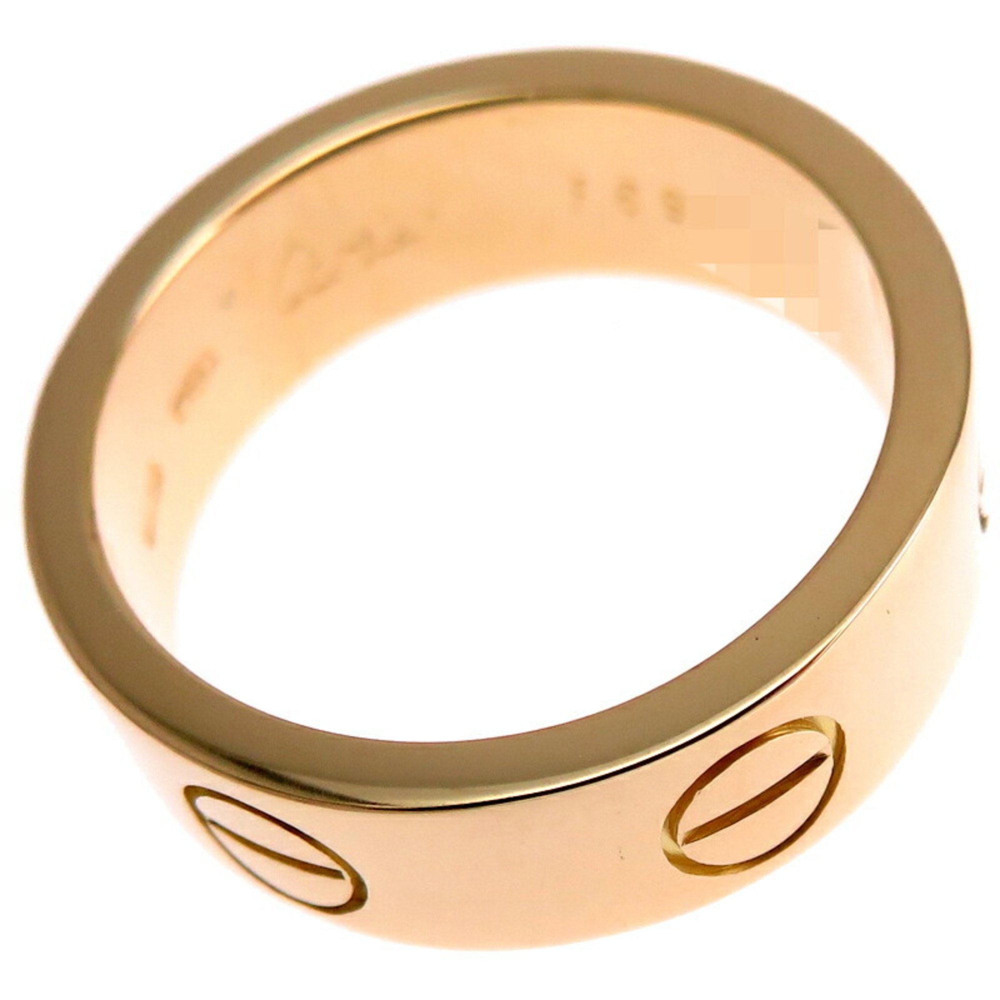 Cartier #49 Love Ladies Ring, 750 Yellow Gold, Size 8.5