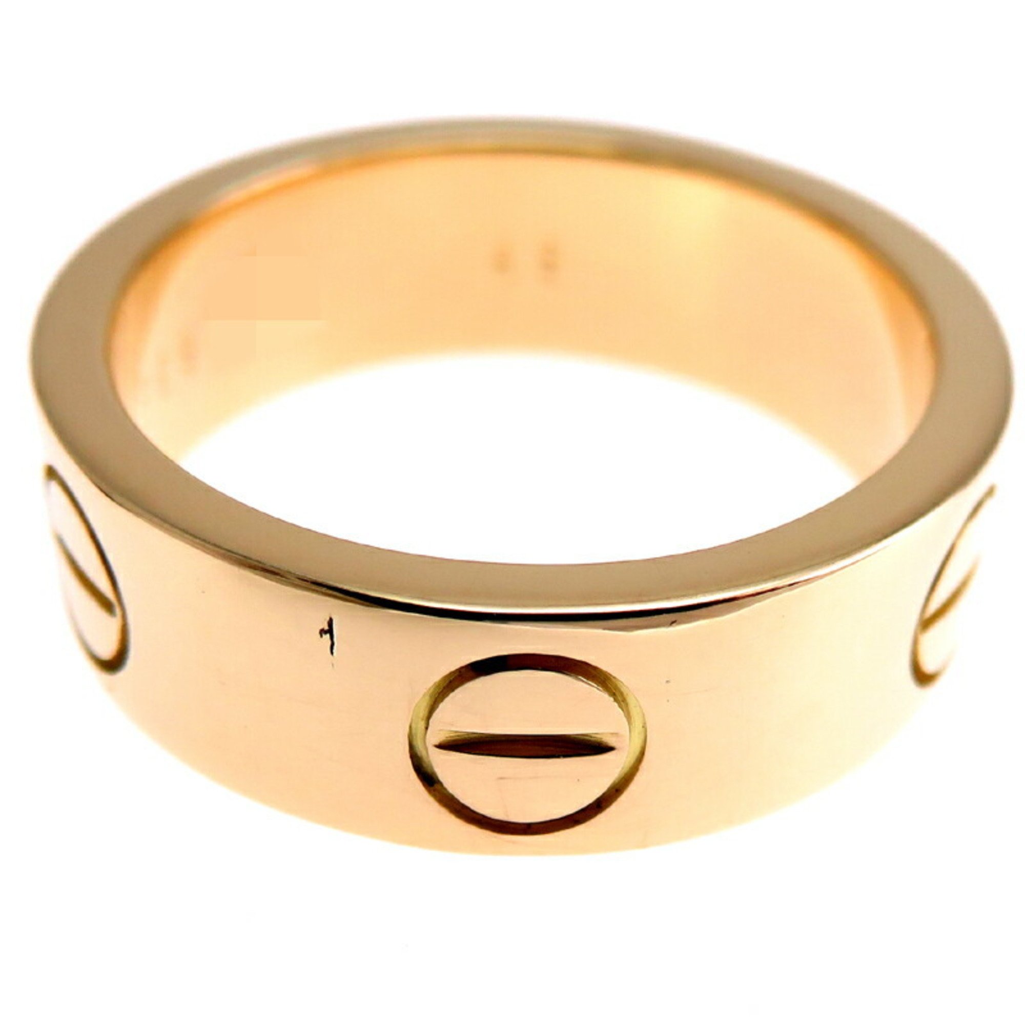 Cartier #49 Love Ladies Ring, 750 Yellow Gold, Size 8.5