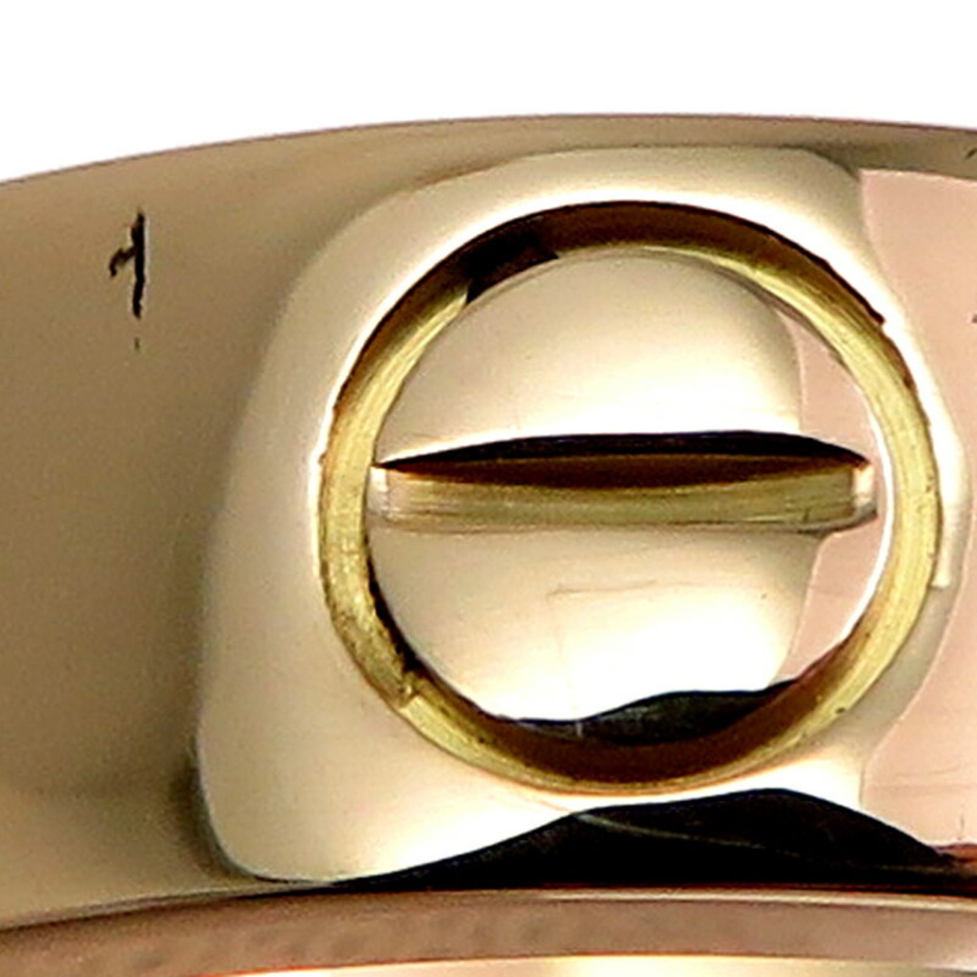 Cartier #49 Love Ladies Ring, 750 Yellow Gold, Size 8.5