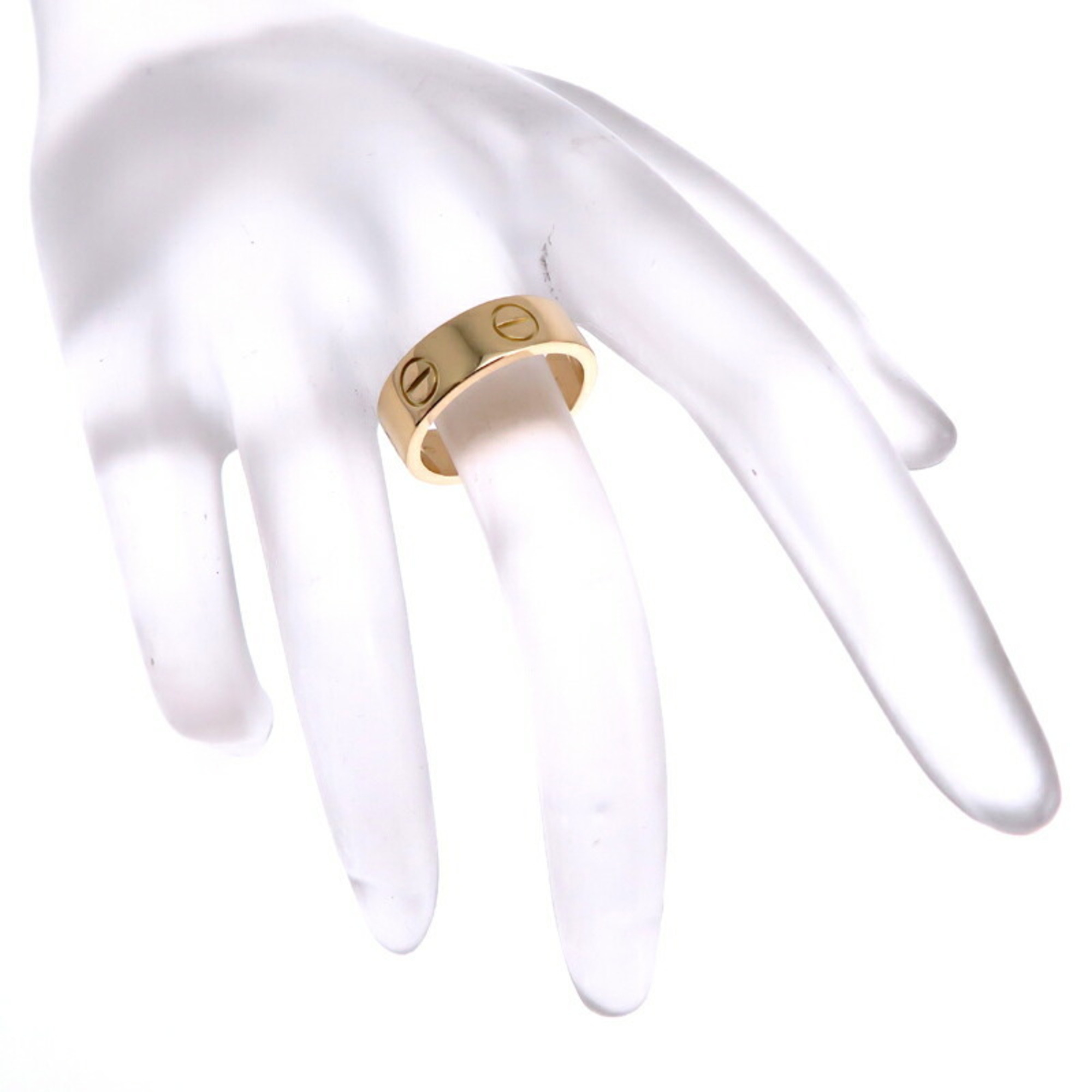 Cartier #49 Love Ladies Ring, 750 Yellow Gold, Size 8.5