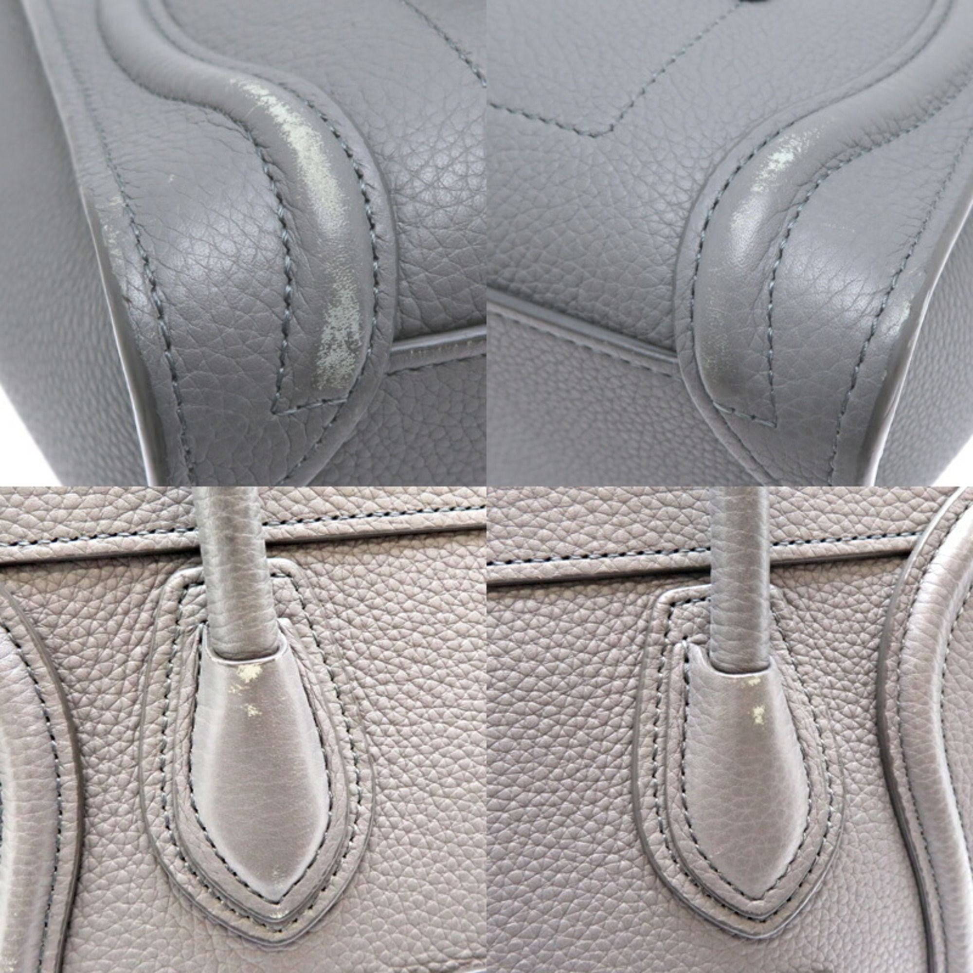 Celine Luggage Nano Shopper Women's Handbag 189243 Calf Grey