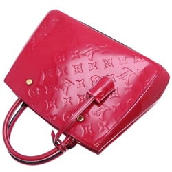 Louis Vuitton Montaigne BB Women's Handbag M50172 Monogram Vernis Rose Andian