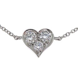 Tiffany Sentimental Heart Diamond Women's Bracelet Pt950 Platinum