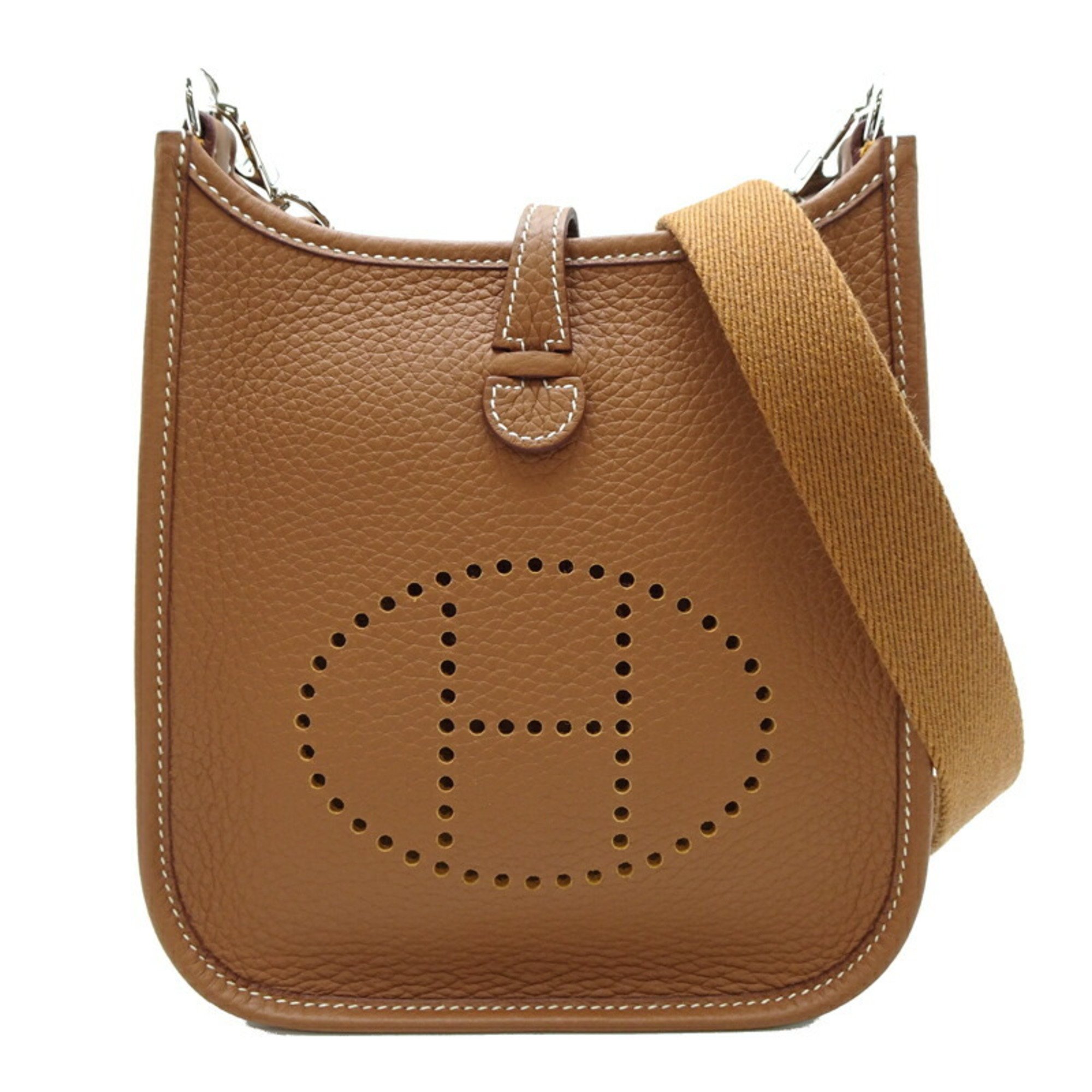 Hermes Evelyn TPM Amazon W Stamp (2024) Women's Shoulder Bag Taurillon Clemence Gold (Brown)