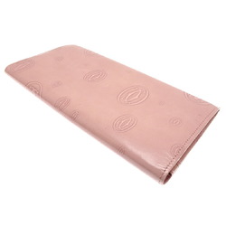 Cartier Happy Birthday Long Wallet Women's L3000347 Patent Calfskin Pink