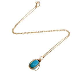 Tiffany Jean Schlumberger Turquoise Women's Necklace 750 Yellow Gold