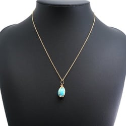 Tiffany Jean Schlumberger Turquoise Women's Necklace 750 Yellow Gold