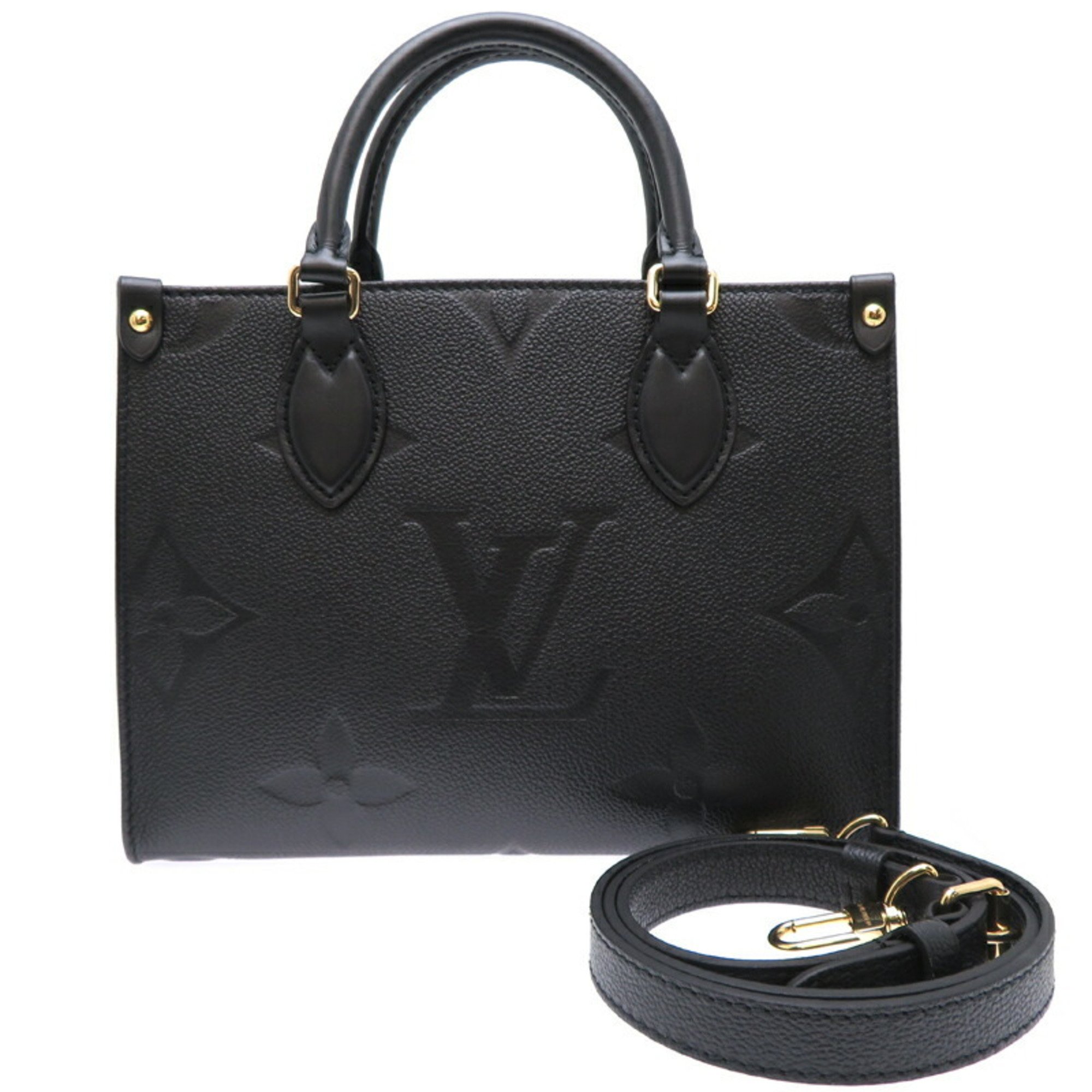 Louis Vuitton On the You PM Women's Handbag M45653 Monogram Empreinte Noir (Black)