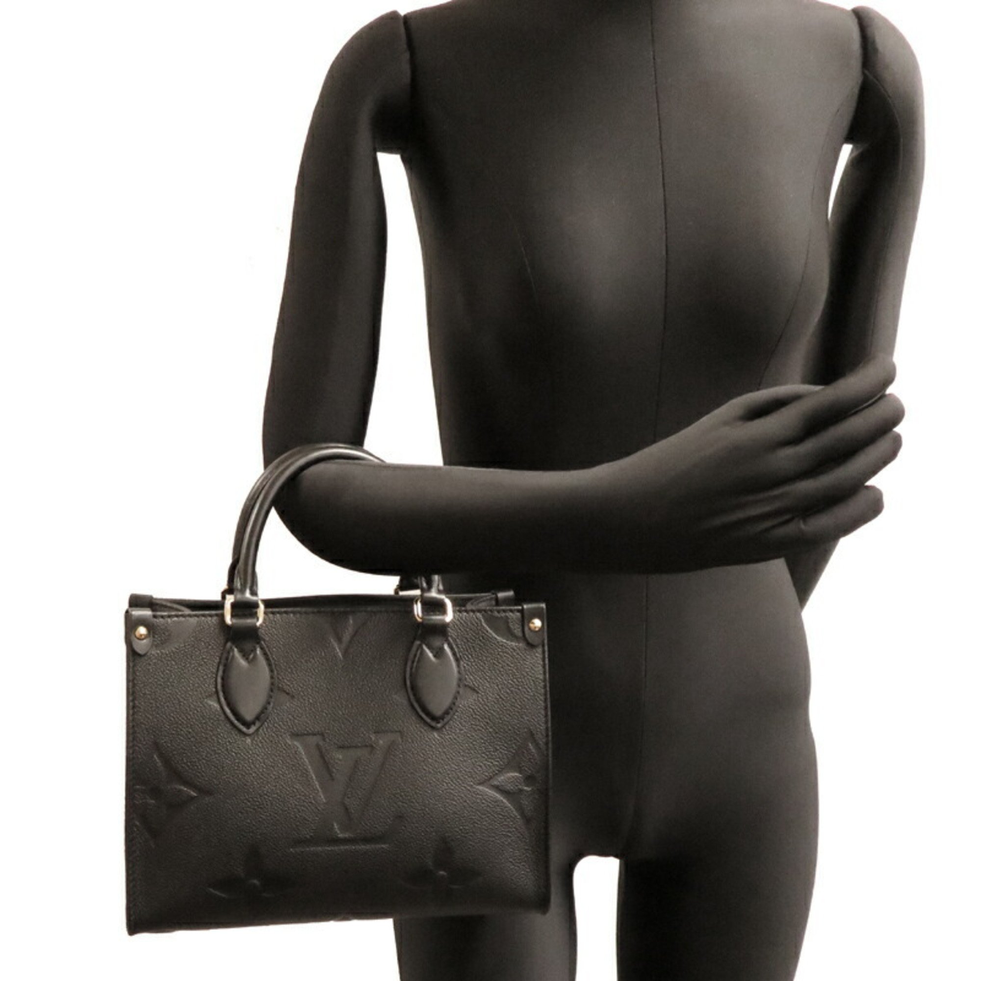 Louis Vuitton On the You PM Women's Handbag M45653 Monogram Empreinte Noir (Black)