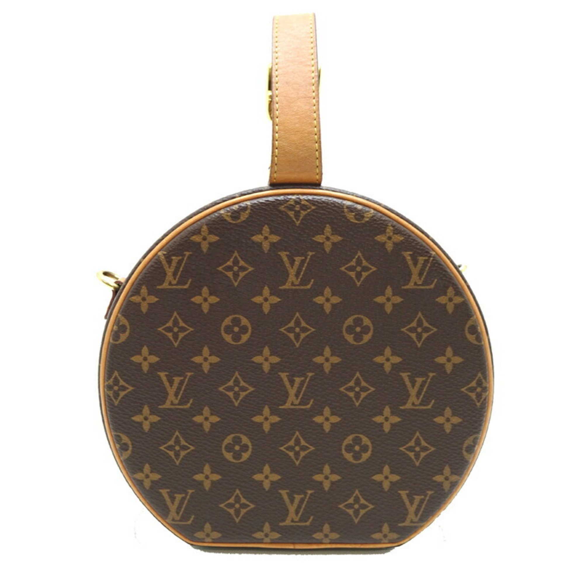 Louis Vuitton Petite Boite Chapeau Women's Handbag M43514 Monogram Brown