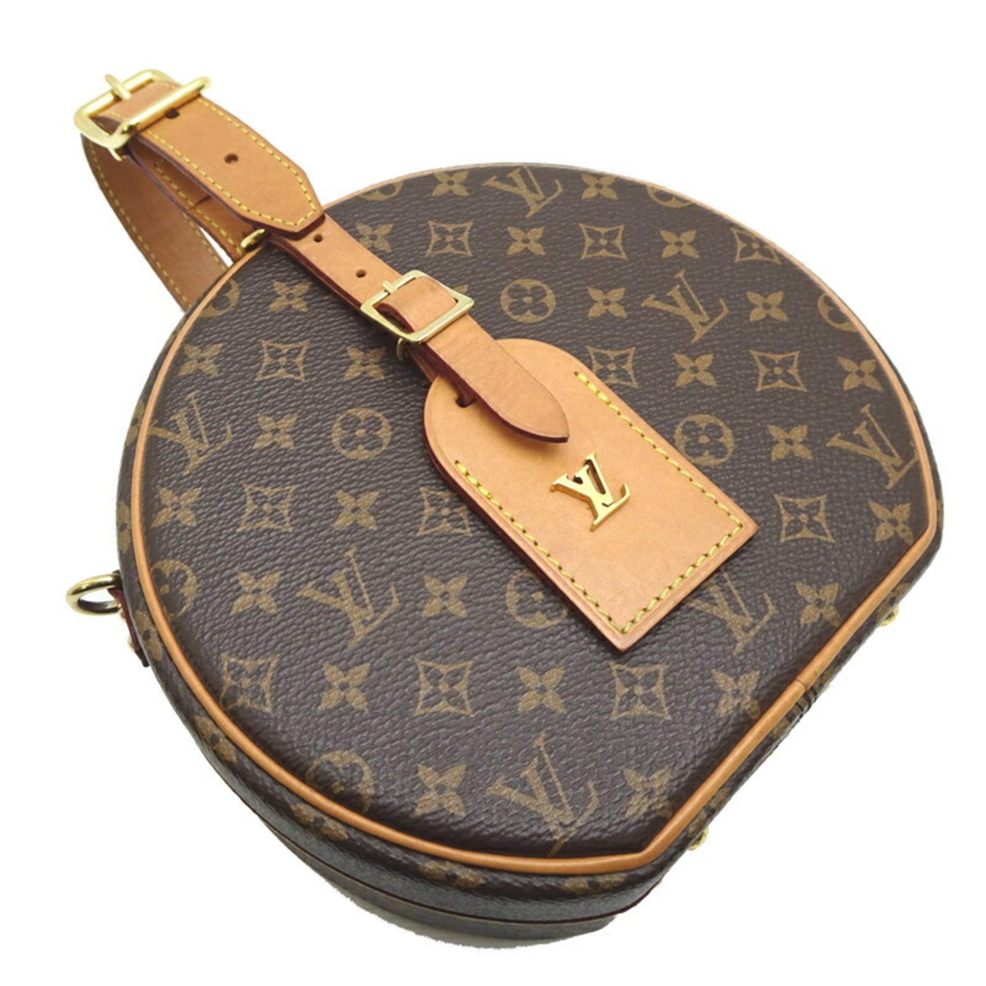 Louis Vuitton Petite Boite Chapeau Women's Handbag M43514 Monogram Brown