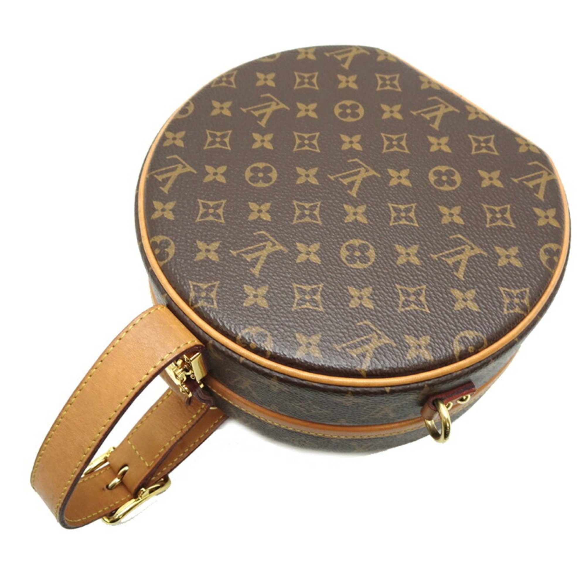 Louis Vuitton Petite Boite Chapeau Women's Handbag M43514 Monogram Brown