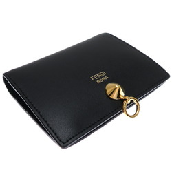 Fendi By The Way Wallet Women's Bi-fold 8M0387 Leather Black