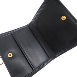 Fendi By The Way Wallet Women's Bi-fold 8M0387 Leather Black