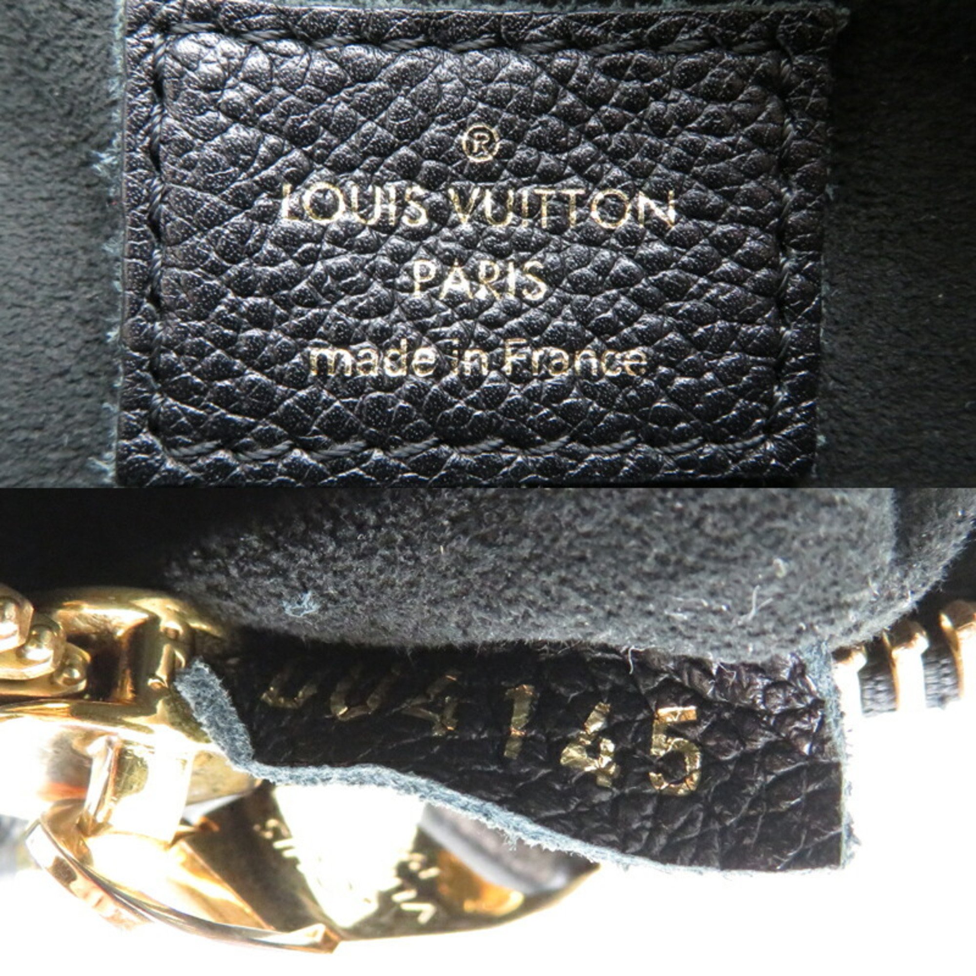 Louis Vuitton Twice Women's Shoulder Bag M50258 Monogram Empreinte Noir (Black)