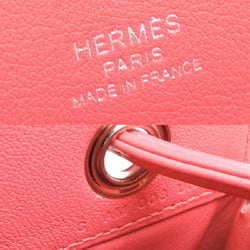 Hermes Aline C stamp 2018 women's shoulder bag in Swift leather and rose azalee (pink)