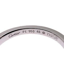 Cartier #48 0.55ct Diamond Ballerina Solitaire Women's Ring, Pt950 Platinum, Size 8