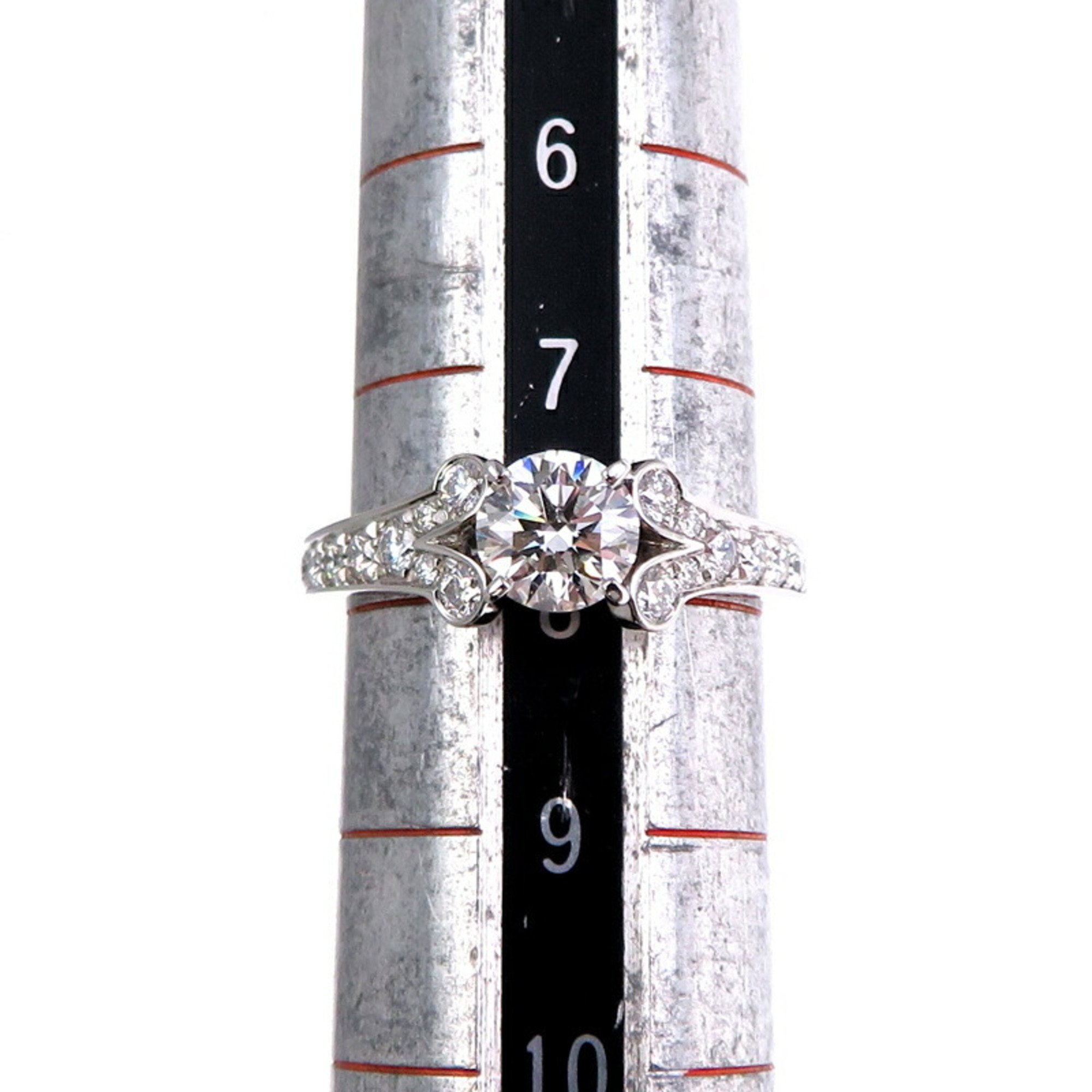 Cartier #48 0.55ct Diamond Ballerina Solitaire Women's Ring, Pt950 Platinum, Size 8