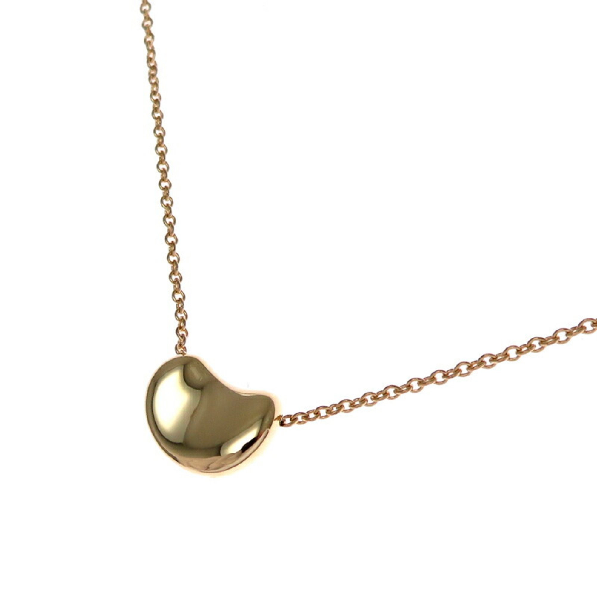 Tiffany 750YG Bean Women's Necklace 750 Yellow Gold