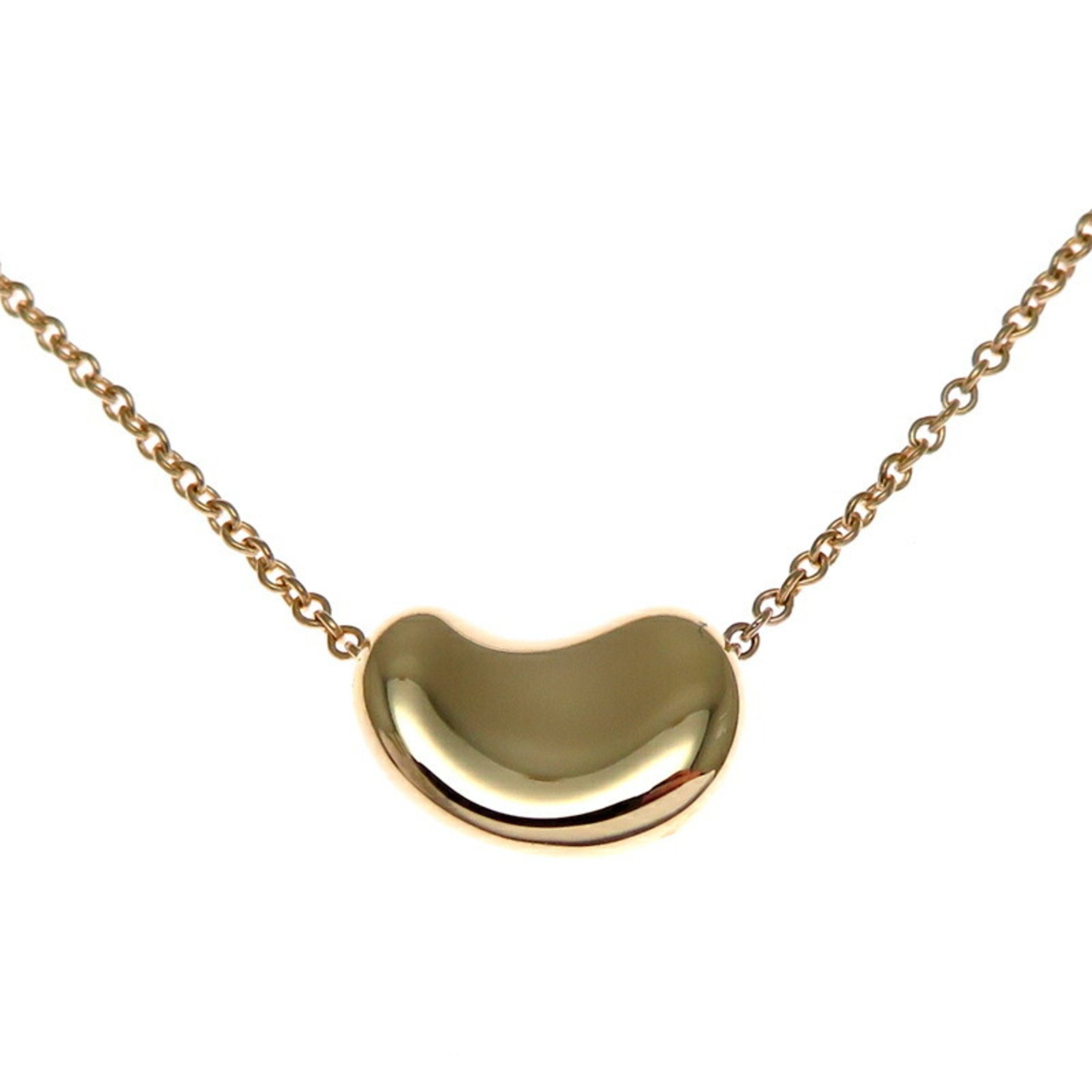 Tiffany 750YG Bean Women's Necklace 750 Yellow Gold