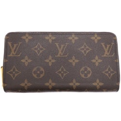 Louis Vuitton Zippy Wallet Women's and Men's Long M42616 Monogram Brown