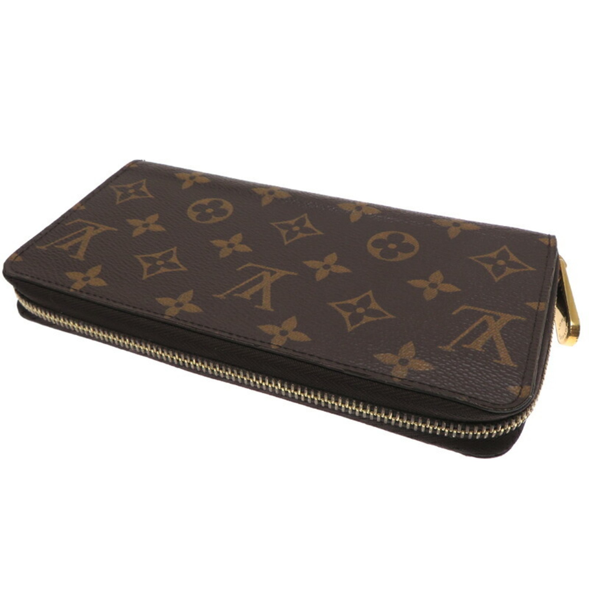 Louis Vuitton Zippy Wallet Women's and Men's Long M42616 Monogram Brown