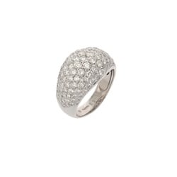 MONNICKENDAM Monnickendam Diamond 2.21ct 7-row design size 12 Women's Pt900 Platinum Ring