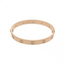 CARTIER Love Bracelet #16 All Diamond Women's K18 Yellow Gold