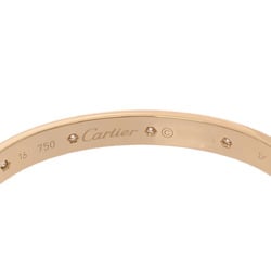 CARTIER Love Bracelet #16 All Diamond Women's K18 Yellow Gold