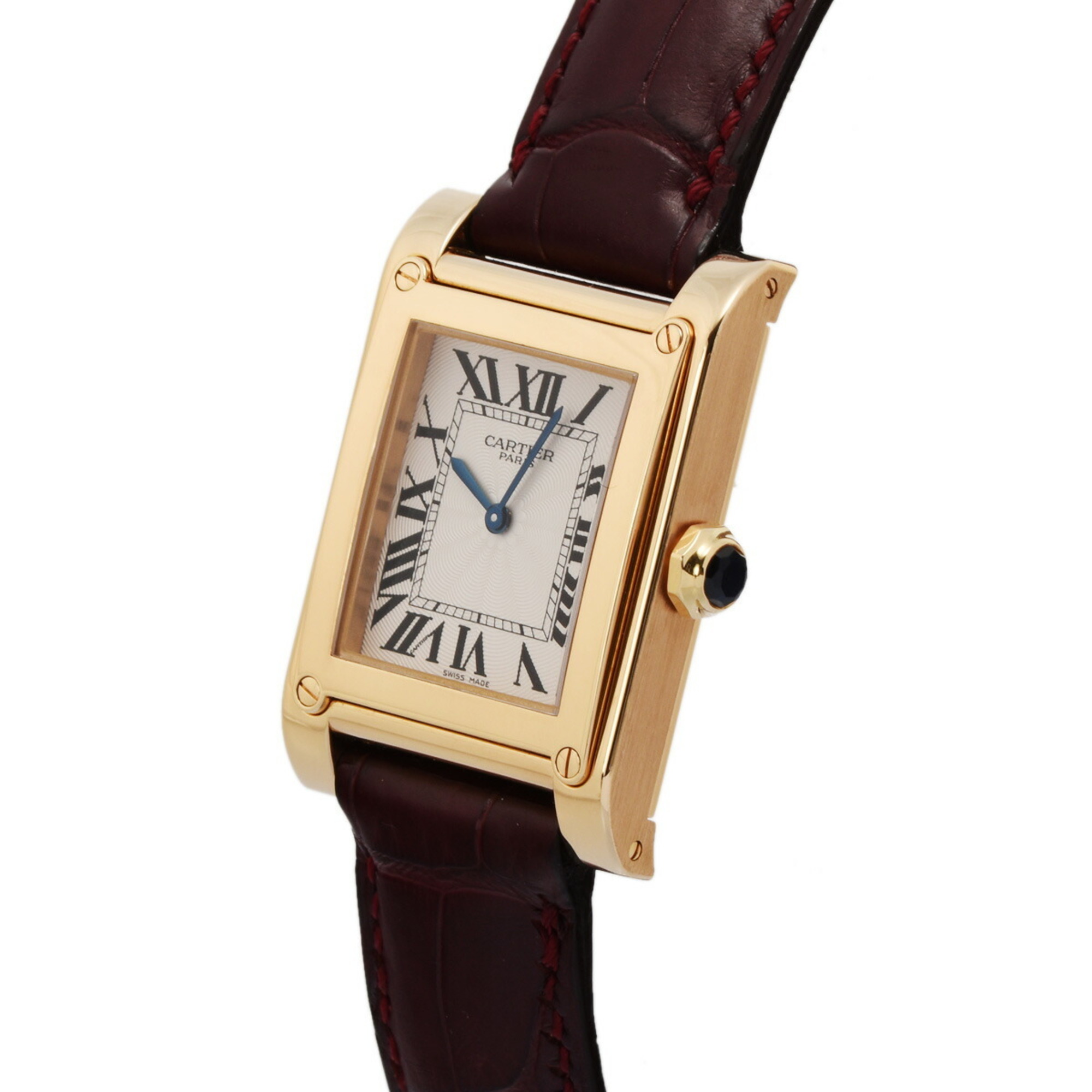 CARTIER TANK A VIS LM CPCP W1529451 Ladies' Watch, Manual Winding