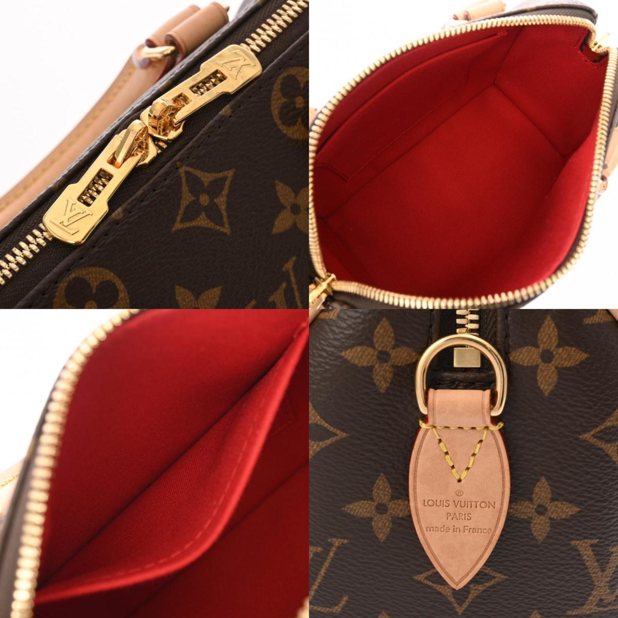 LOUIS VUITTON Louis Vuitton Monogram Speedy Bandouliere 20 Brown M46222 Women's Canvas Handbag