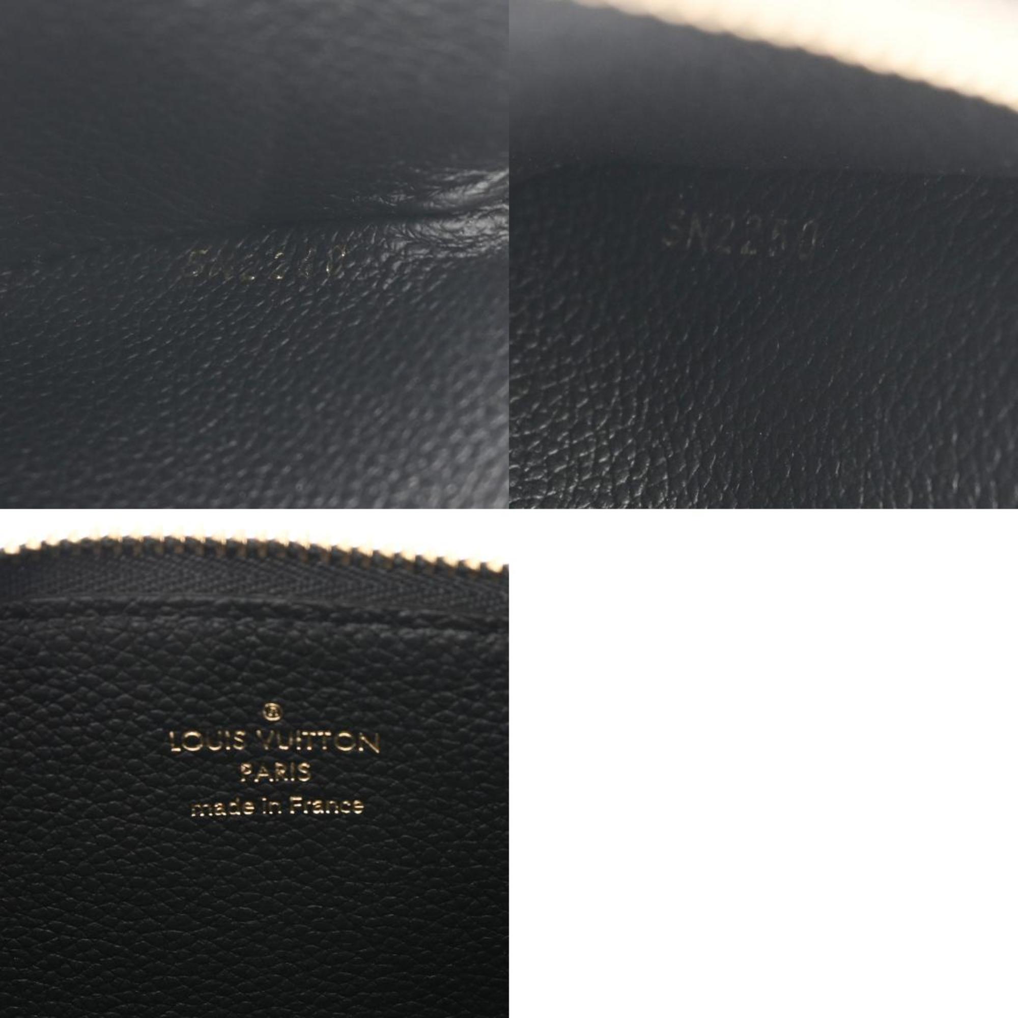 LOUIS VUITTON Monogram Empreinte Pochette Trio LV Crafty Black/Brown/Beige M69516 Women's Leather Pouch