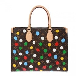 LOUIS VUITTON Louis Vuitton Monogram On the Go MM Yayoi Kusama Collaboration Brown/Multicolor M46379 Women's Canvas Handbag